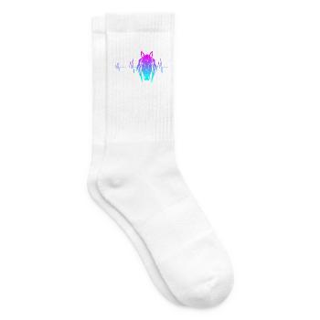 Pferd Herzschlag - Tennissocken - Weiß - Rechts