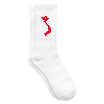 Reiselustiger Vietnam Entdecker - Tennissocken - Weiß - Rechts