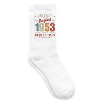 vintage original 1953 born in birthday 70 years - Tennis socks - white - Right