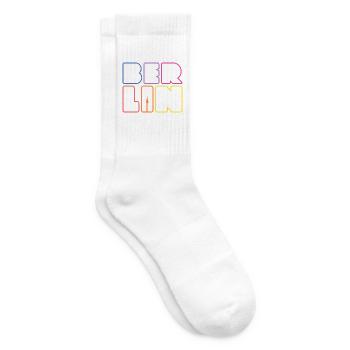 Berlin Kreuzberg Hauptstadt Souvenir Berliner - Tennissocken - Weiß - Rechts