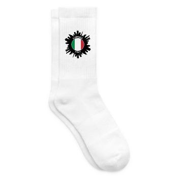 Florenz Skyline Italien Flagge Reise Souvenir - Tennissocken - Weiß - Rechts