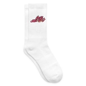 Geheimnisvolle Python Urwaldbewohner - Tennissocken - Weiß - Rechts