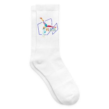Sanfte Pilates Trainingseinheit - Tennissocken - Weiß - Rechts