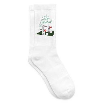 Treffsicherer Tischfußball Torhüter - Tennissocken - Weiß - Rechts
