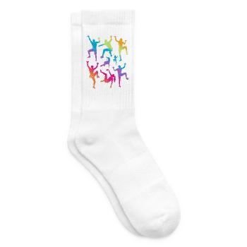 Klettern Berge Kletterer Kinder Mädchen Bouldern - Tennissocken - Weiß - Rechts