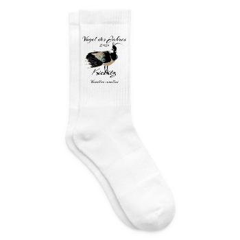 Kiebitz, Vogel des Jahres 2024 - Tennissocken - Weiß - Rechts