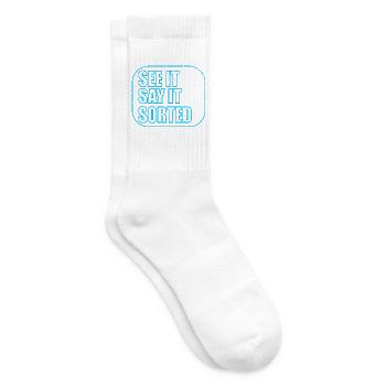 see it say it sorted - Tennissocken - Weiß - Rechts
