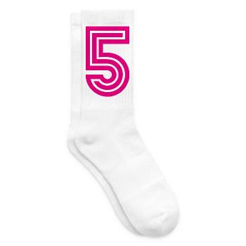 5. 5 JAHRE. 5-JÄHRIGES JUBILÄUM. 5-JÄHRIGES JUBILÄUM. 5. - Tennissocken - Weiß - Rechts