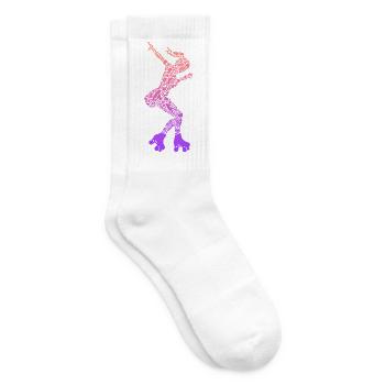 Rollschuhe Kinder Roller Skates Rollschuh Mädchen - Tennissocken - Weiß - Rechts