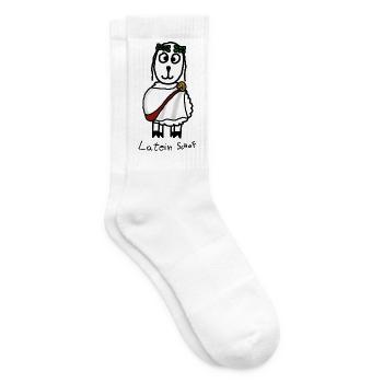 Latein ScHoF - Tennissocken - Weiß - Rechts