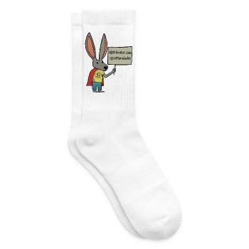 Maus - Hindernisse sind Chancen - Tennissocken - Weiß - Rechts