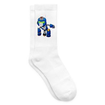 Robot - Tennissocken - Weiß - Rechts