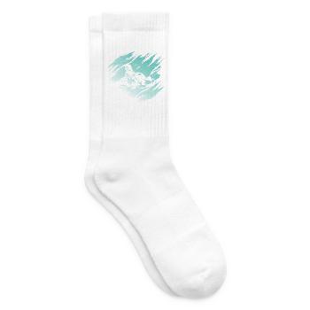 Gokart Go Kart Kartfahrer Motorsport Go-Kart - Tennissocken - Weiß - Rechts