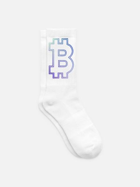 Bitcoin bitcoin BITCOIN Bitcoins bitcoins - Tennissocken - Weiß