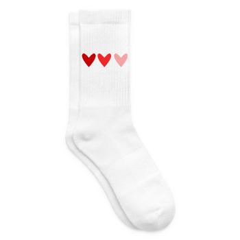 HEILIGER VALENTINSTAG. ICH LIEBE DICH. ICH LIEBE DICH. LIEBE. LIEBE - Tennissocken - Weiß - Rechts