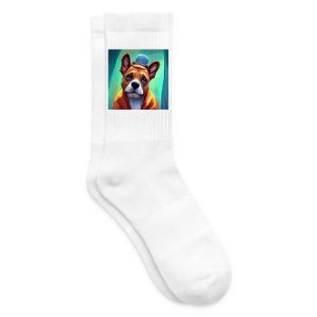 Liebe mich zärtlich - Tennissocken - Weiß - Rechts