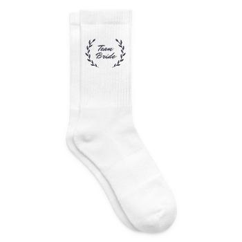 Team Bride | Junggesellinnenabschied | Braut - Tennissocken - Weiß - Rechts