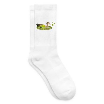 Schnatterente schnattern Quasselstrippe - Tennissocken - Weiß - Rechts