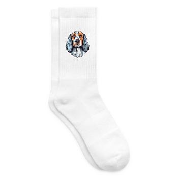English Setters Hunderasse Aquarell Cartoon Kawai - Tennissocken - Weiß - Rechts
