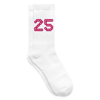 25. 25 YEARS. 25th ANNIVERSARY. 25 YEARS ANNIVERSARY. - Tennis socks - white - Right