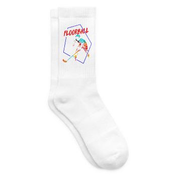 Fangsicherer Floorball Torhüter - Tennissocken - Weiß - Rechts