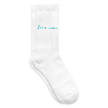 MEISTER. VIELEN DANK. DANKE, MEISTER. MEISTER. MEISTER-GESCHENK - Tennissocken - Weiß - Rechts