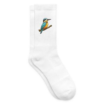 Bienenfresser-Karikatur-Kawaii-Aquarellillustration - Tennissocken - Weiß - Rechts