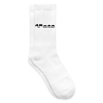 Ich, meine Follower - Bauer Landwirt - Tennissocken - Weiß - Rechts