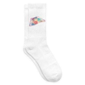 Schwungvolles Hackbrett Volksmusik - Tennissocken - Weiß - Rechts