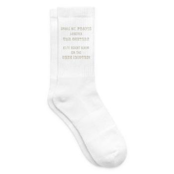 Einmal mit Profis arbeiten - Tennissocken - Weiß - Rechts