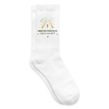 Meisterprüfung Meister Meisterbrief - Tennissocken - Weiß - Rechts