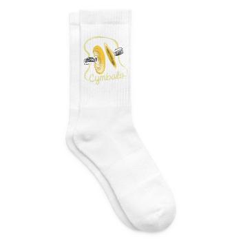 Wuchtiger Schlagzeuger Metalband - Tennissocken - Weiß - Rechts