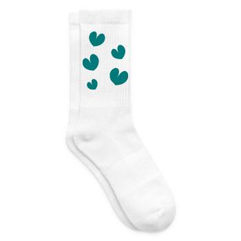 HEILIGER VALENTINSTAG. ICH LIEBE DICH. ICH LIEBE DICH. LIEBE. LIEBE - Tennissocken - Weiß - Rechts