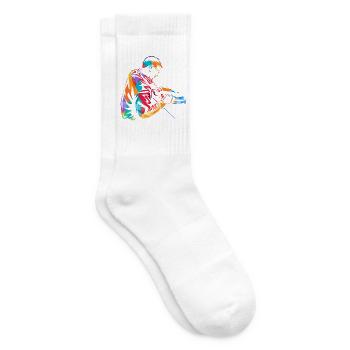 Kreativer Mediendesigner Werbeagentur - Tennissocken - Weiß - Rechts