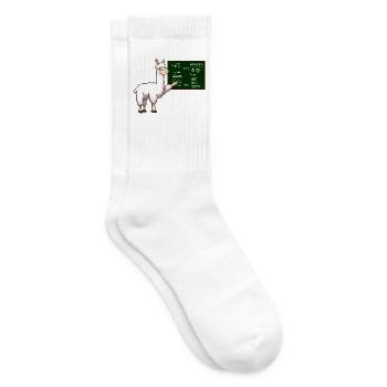 Lama Teacher Lehrerin - Tennissocken - Weiß - Rechts