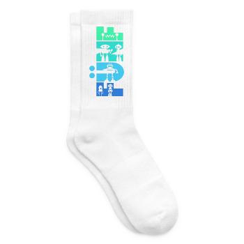Geburtstag Kinder 5 Jahre alt Robotik Roboter - Tennissocken - Weiß - Rechts