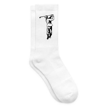 Golf - Golfen - Golfer - Tennissocken - Weiß - Rechts