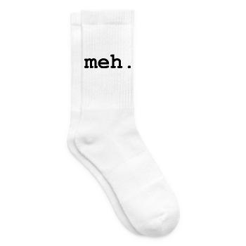 Meh Humor - Tennissocken - Weiß - Rechts