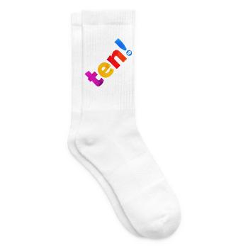 ZEHN 10 JAHRE 10. GEBURTSTAG - Tennissocken - Weiß - Rechts