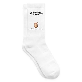 Wir werden dich Vermissen beste Team Abschied - Tennissocken - Weiß - Rechts