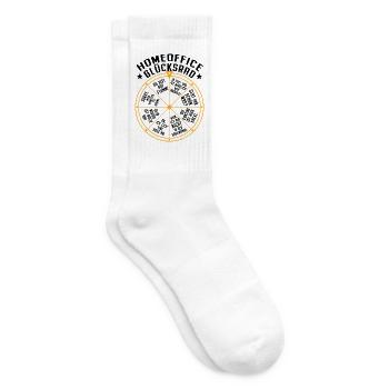Homeoffice Glücksrad Büro Heimarbeit Home Office - Tennissocken - Weiß - Rechts