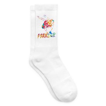 Waghalsiger Parkour Hindernisparcours - Tennissocken - Weiß - Rechts