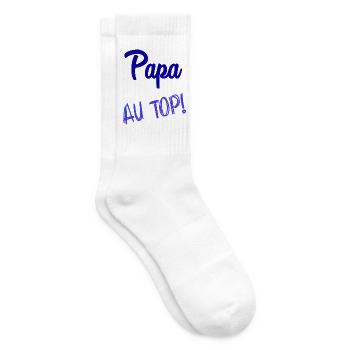 FROHER VATERTAG. PAPA. VATERTAG - Tennissocken - Weiß - Rechts