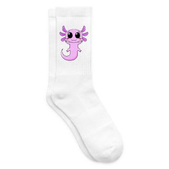 Axolotl Peace Zeichen - Tennissocken - Weiß - Rechts