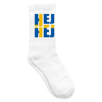 SCHWEDISCH HEJ HEJ SCHWEDEN - Tennissocken - Weiß - Rechts