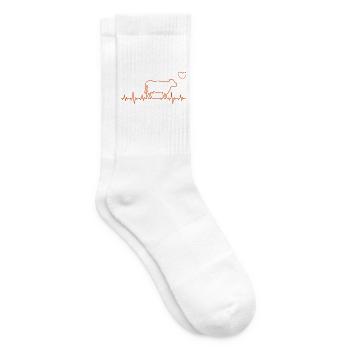 Kuh - Tennissocken - Weiß - Rechts