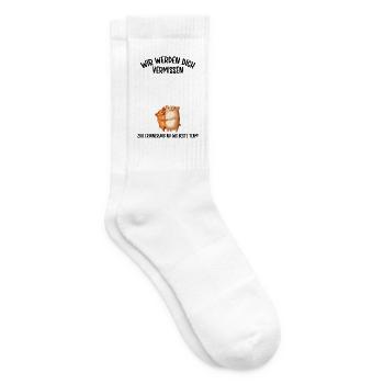 Wir werden dich Vermissen beste Team Abschied - Tennissocken - Weiß - Rechts