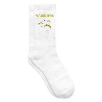 Fallschirmjäger Fallschirmspringen Fallschirmsprin - Tennissocken - Weiß - Rechts
