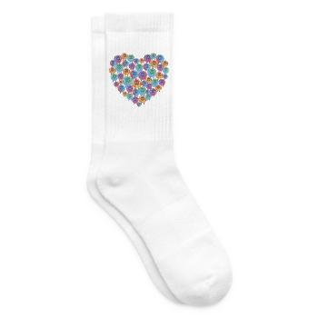 Schafe Islandschaf Mehrfarbig isländisches Schaf - Tennissocken - Weiß - Rechts