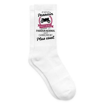 Ich bin ein Radfahrer Pate - Tennissocken - Weiß - Rechts